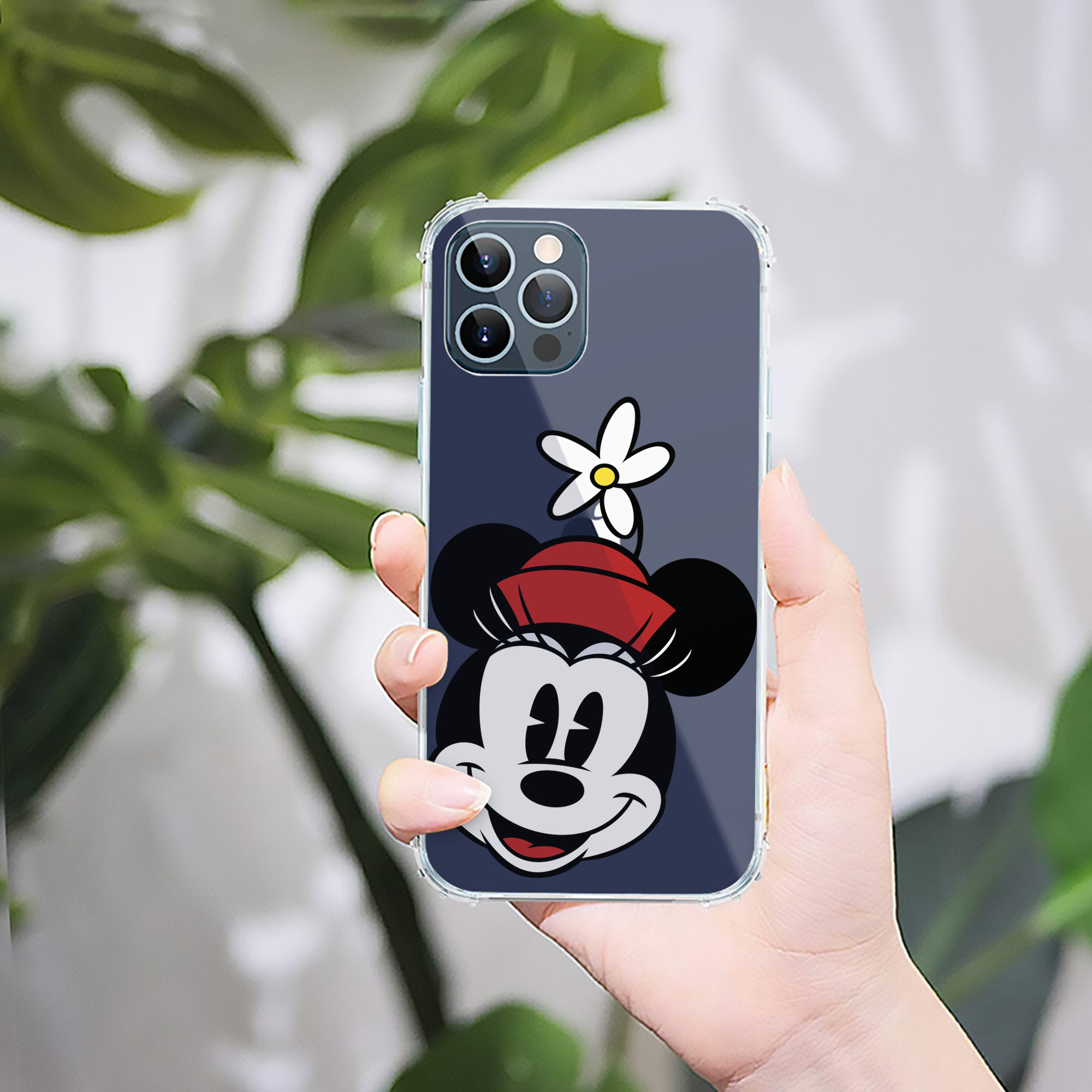 （画像用） ミッキーマウス Mickey Mouse 【iPhone 12シリーズ対応】透明スマホケース（クリアソフトケース）
